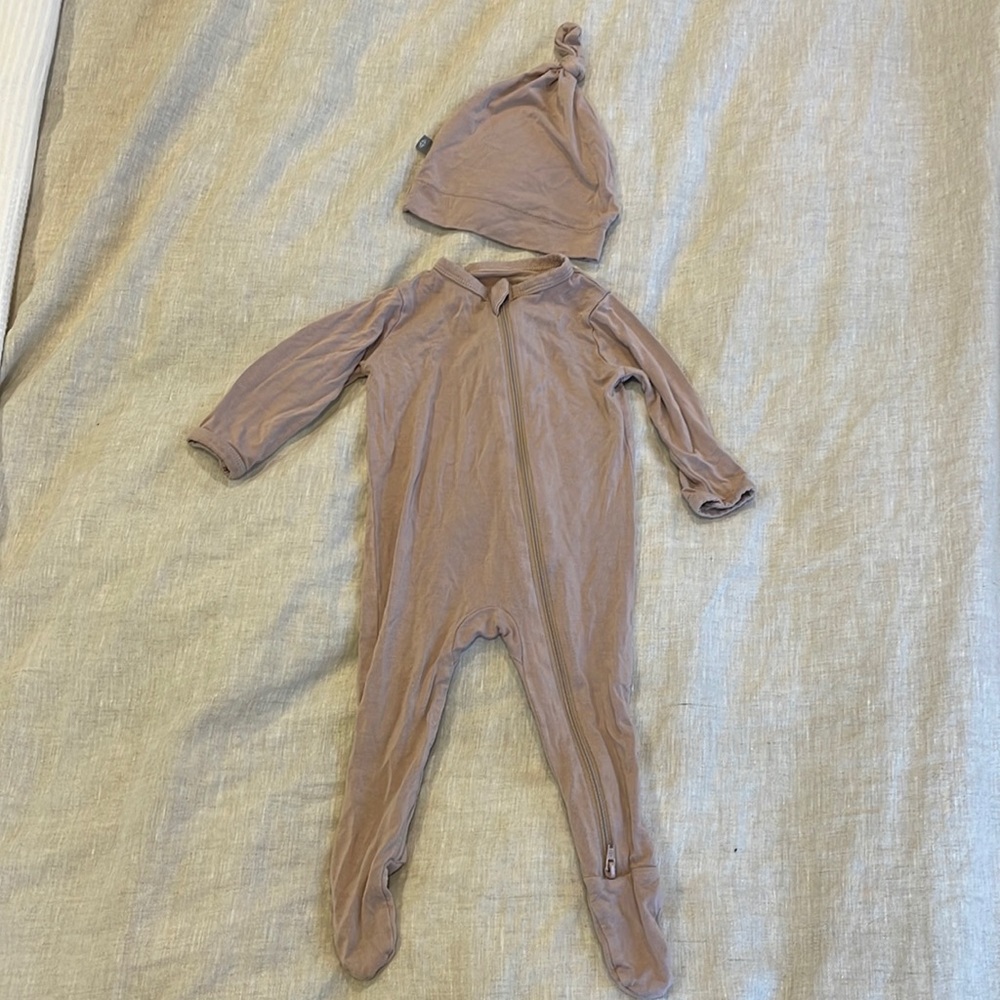 Kyte baby footie + hat